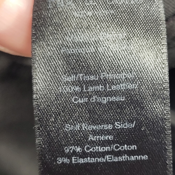 Rag & bone 100% leather Simone black pants Size 4 - Picture 14 of 14